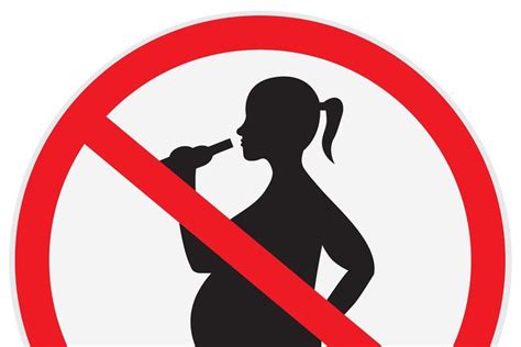 do not drink while pregnant sign met afbeeldingen
