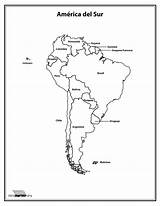 Continente Americano Sudamerica América Paraimprimir sketch template