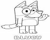 Coloring Pages Bluey Blueys sketch template