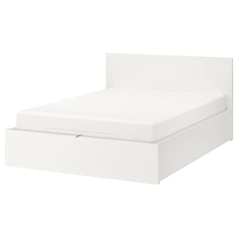 malm storage bed white queen ikea