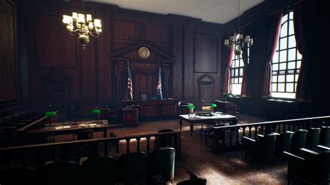 courtroom  environments ue marketplace