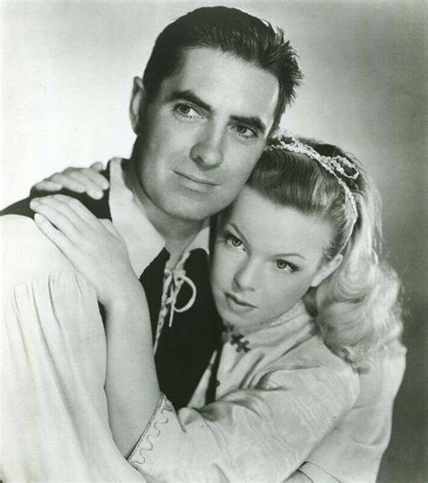 tyrone power and cécile aubry the black rose 1950 henry hathaway