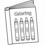 Coloring Book Pages Books School Preschool Back Crayon Color Worksheets Printable Crayons Cover Colouring Kids 100th Open Kindergarten Clipart Getdrawings sketch template