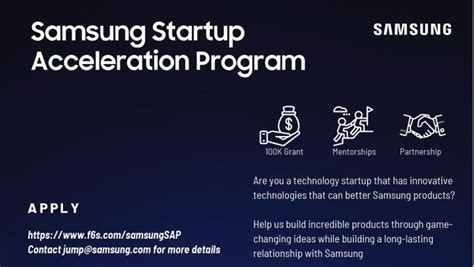 seedsprint interested  collaborating  samsung applications   startup acceleration
