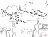 Planes Coloring Dusty Pages Disney Printable Movie Crophopper Plane Rochelle Ishani Colouring Flies Print Airplane Kids Color Cartoon Boeing Drawing sketch template