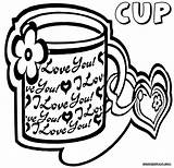 Cup Coloring Pages Cup2 sketch template
