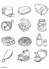 Food Coloring Large sketch template