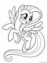 Fluttershy Coloring4free sketch template