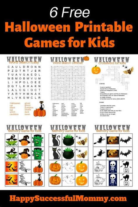 printable halloween games