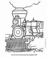 Train Coloring Pages Locomotive Trains Engine Sheets Railroad Steam Engineers Colouring sketch template