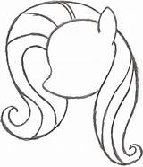 Pony Little Drawing Easy Head Coloring Sketch Face Fluttershy Draw Outline Kids Drawings Form Pages Step Painting Google Cartoon Paintingvalley sketch template