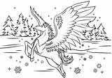 Pegasus sketch template