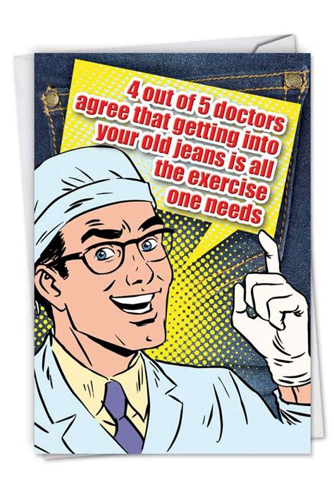 Funny Doctors Survey Birthday Joke Greeting Card