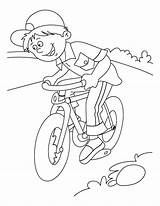Coloring Pages Riding Bicycle Bike Ride Kids Choose Board Printable Getcolorings sketch template
