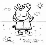 Peppa Pig Colouring Pages Regatta Printout sketch template