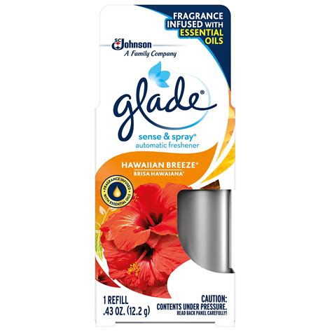 glade sense spray automatic air freshener refill hawaiian breeze