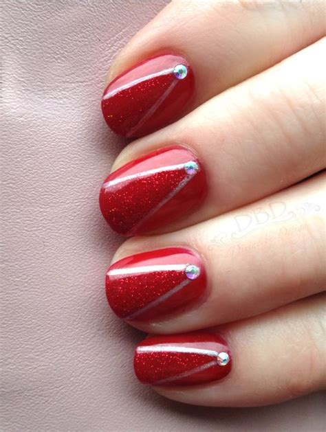 simple red nail designs  summer  fashionre