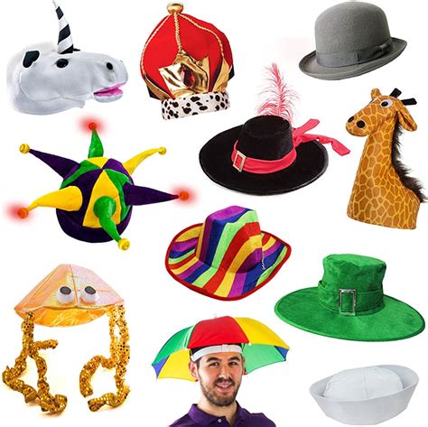 6 assorted dress up costume and party hats by funny party hats 6 adult
