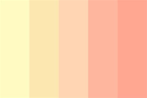 Sunset Colors Yellow Pink Color Palette