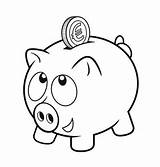 Sparschwein Schwein Sparen Vorlagen Steuern sketch template