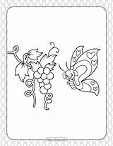 Butterfly Coloring Printable Pdf Pages Whatsapp Tweet Email sketch template