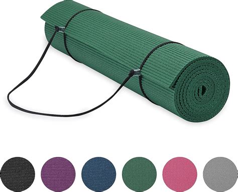 gaiam essentials premium yoga mat  yoga mat carrier sling green