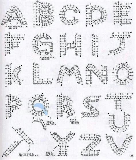 letras crochet letters crochet letters pattern crochet alphabet