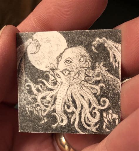 small  pencil drawing rlovecraft