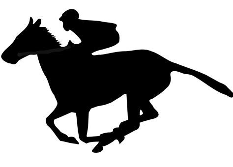 racing horse silhouette  getdrawings