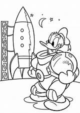 Duck A10 Kolorowanki Ausmalbilder Espacio Kaczor Mission Colouring sketch template