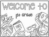 Grade Coloring 1st Welcome 3rd 2nd Worksheets Pages School Third Worksheet Teacherspayteachers Writing Math Reading Preview Christa Leigh Designs sketch template