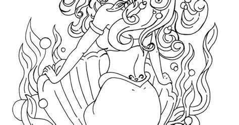 mermaid pin   jadedragonne printable artcoloring pages