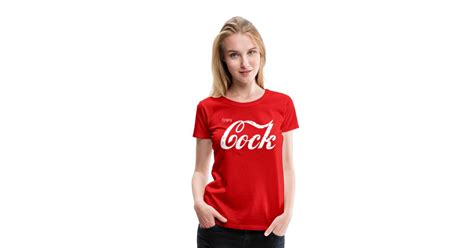 enjoy cock retro parody women s premium t shirt the church of