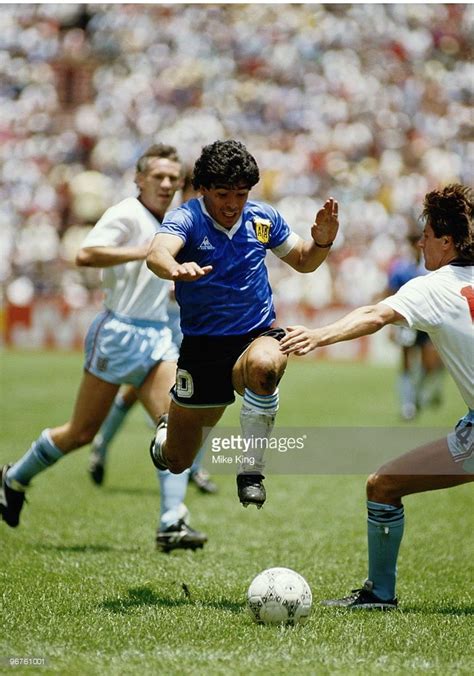 Kevin Keegan Of England And Diego Maradona Of Argentina