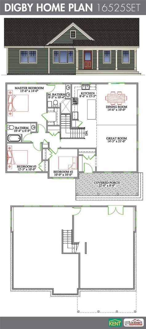 digby  bedroom  bathroom home plan features open concept great roomdining roomkitchen