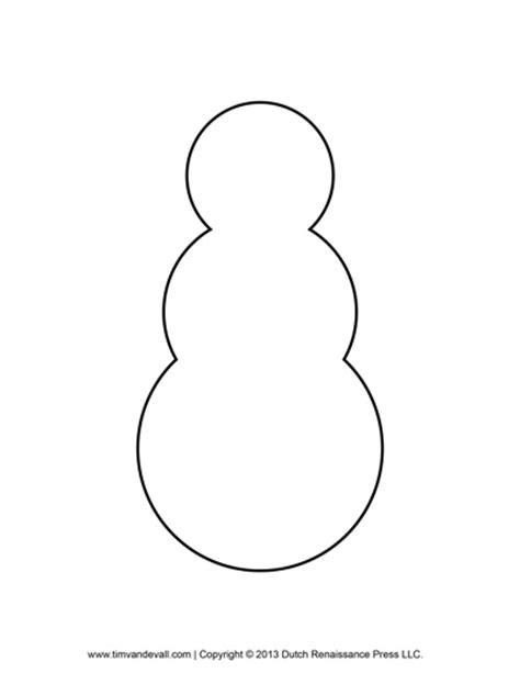 snowman clipart template printable coloring pages