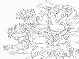 Coloring Bardock sketch template