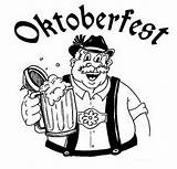 Oktoberfest Coloring Pages Printable Man Holidays Special Occasions Printables Game Print Color Categories Beer sketch template