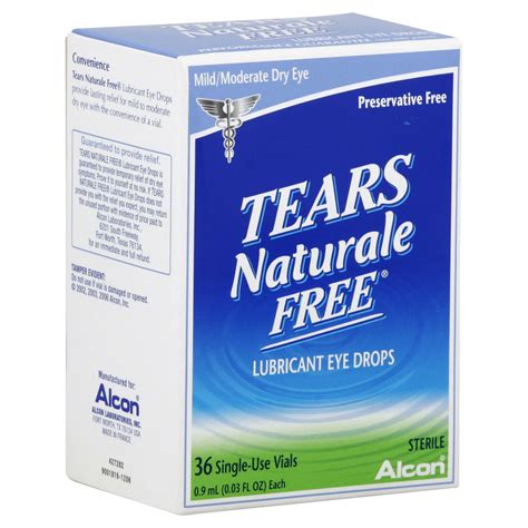 alcon tears naturale  eye drops lubricant mildmoderate dry eye