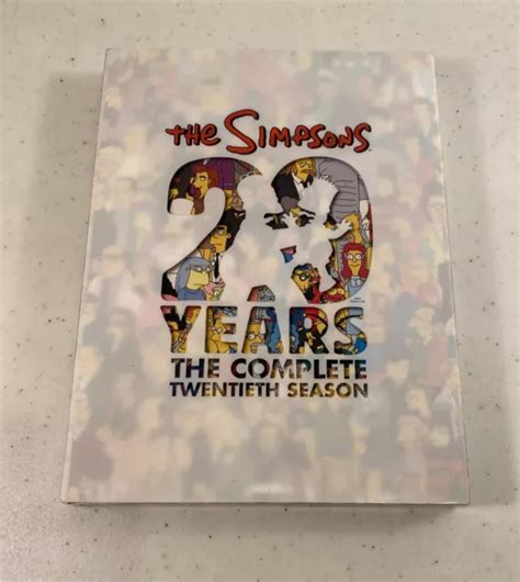 simpsons twentieth  season dvd box set  year anniversary  complete  picclick