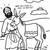 Donkey Balaam Printable sketch template