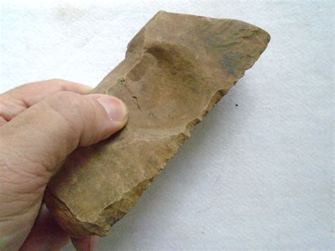 paleo period hand held scraper personal creek find note  fine