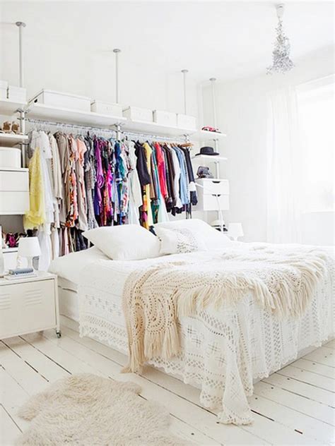 inspiring makeshift closet designs  small spaces