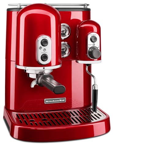 kitchenaid kesfp pro  series espresso maker  dual independent boilers frosted pearl