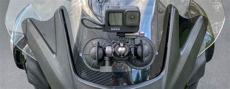 ultimate motorcycle windshield mounting setup   gopro camera