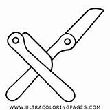 Coloring Pages Eyebrow Razor Knife sketch template