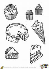 Coloriage Gateaux Glace Cornet Pages Cornets Coloriages sketch template