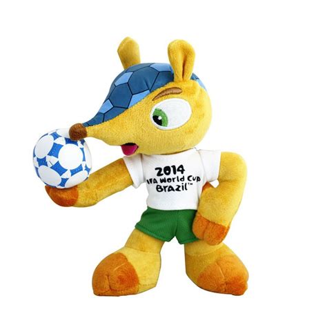 2014 Fifa World Cup Mascot Armadillo Fuleco Plush Toy Fifa World