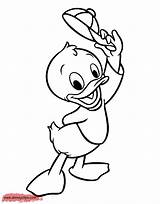 Coloring Huey Ducktales Louie Pages Printable Cap Disney Disneyclips Raising His Funstuff sketch template