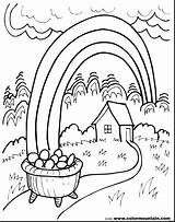 Gold Coloring Pages Pot Getcolorings Color Noted Rainbow sketch template